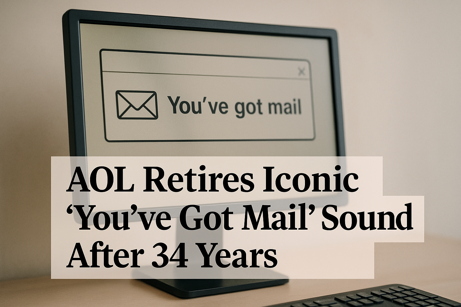 News photo for: AOL Retires Iconic You've Got Mail Sound After 34 Years