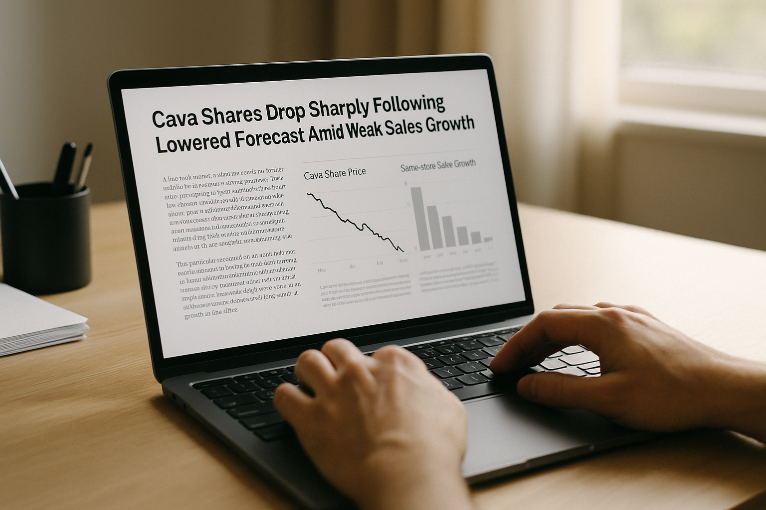 News photo illustrating: Cava Shares Tumble as Company Lowers Forecast Amid Weak Sales Growth