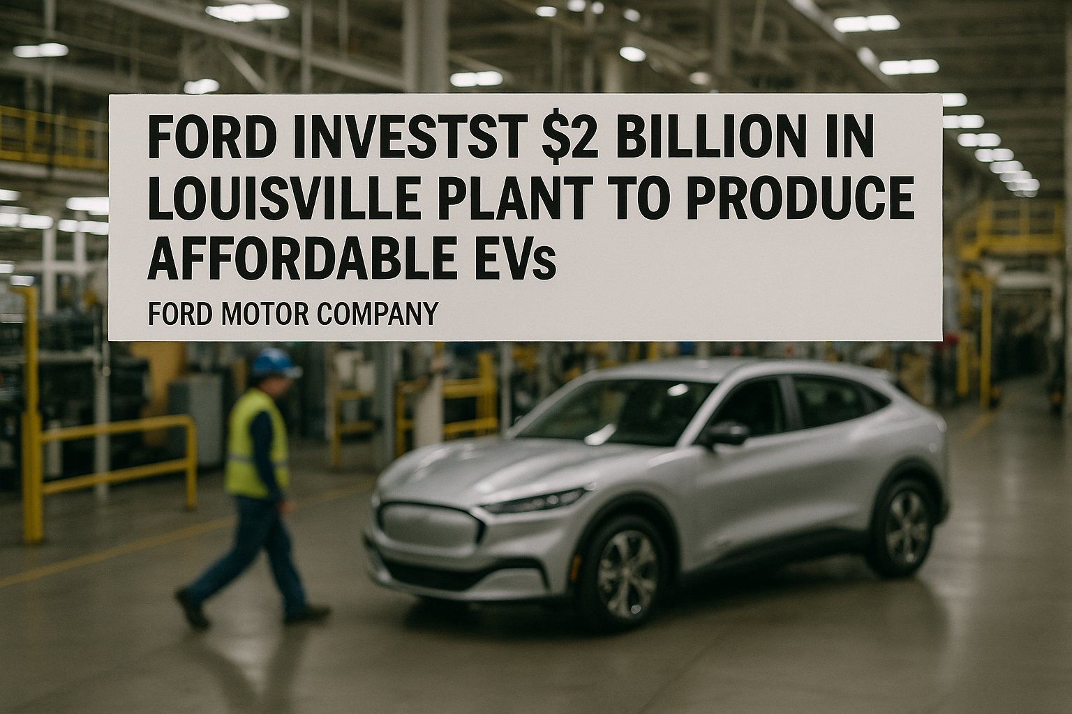 News photo for: Ford Invests $2 Billion in Louisville Plant to Produce Affordable EVs